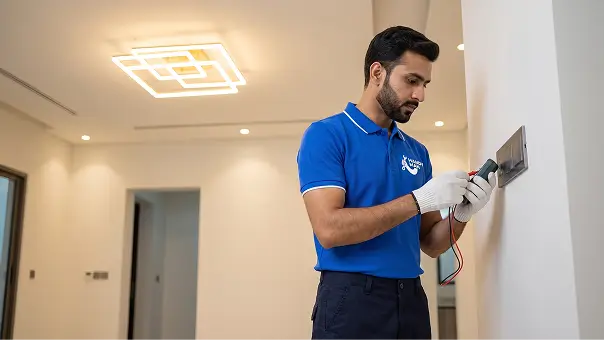 Bathroom light installation in Dubai
