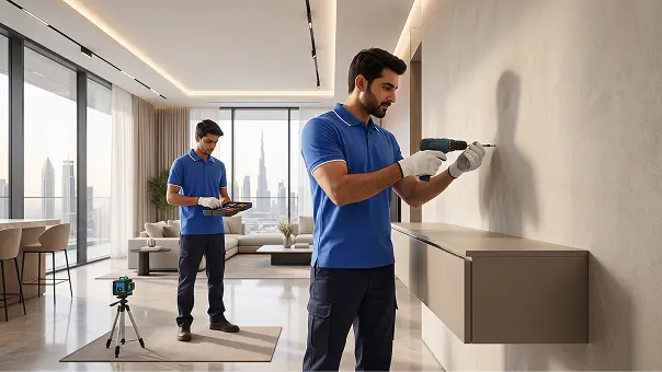 Cabinet wall mounting in Dubai