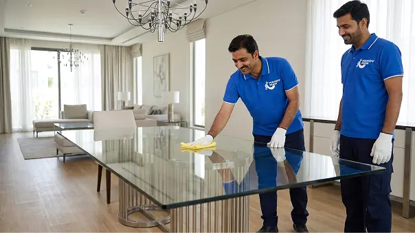 Dining table and chair assembly in Dubai