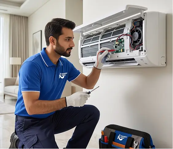 Skilled handyman at work in Dubai