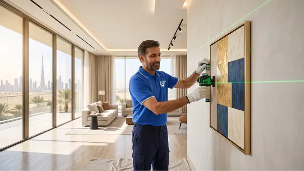 Picture frame and wall art hanging in Dubai