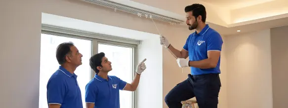 Curtain installation included services in Dubai