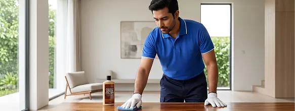 Wood polishing and furniture restoration in Dubai