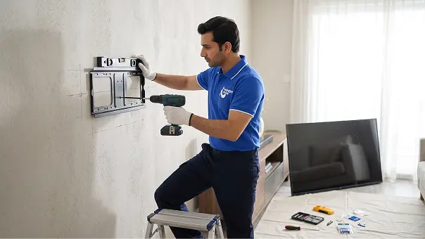 TV mounting and wall installation in Palm Jumeirah